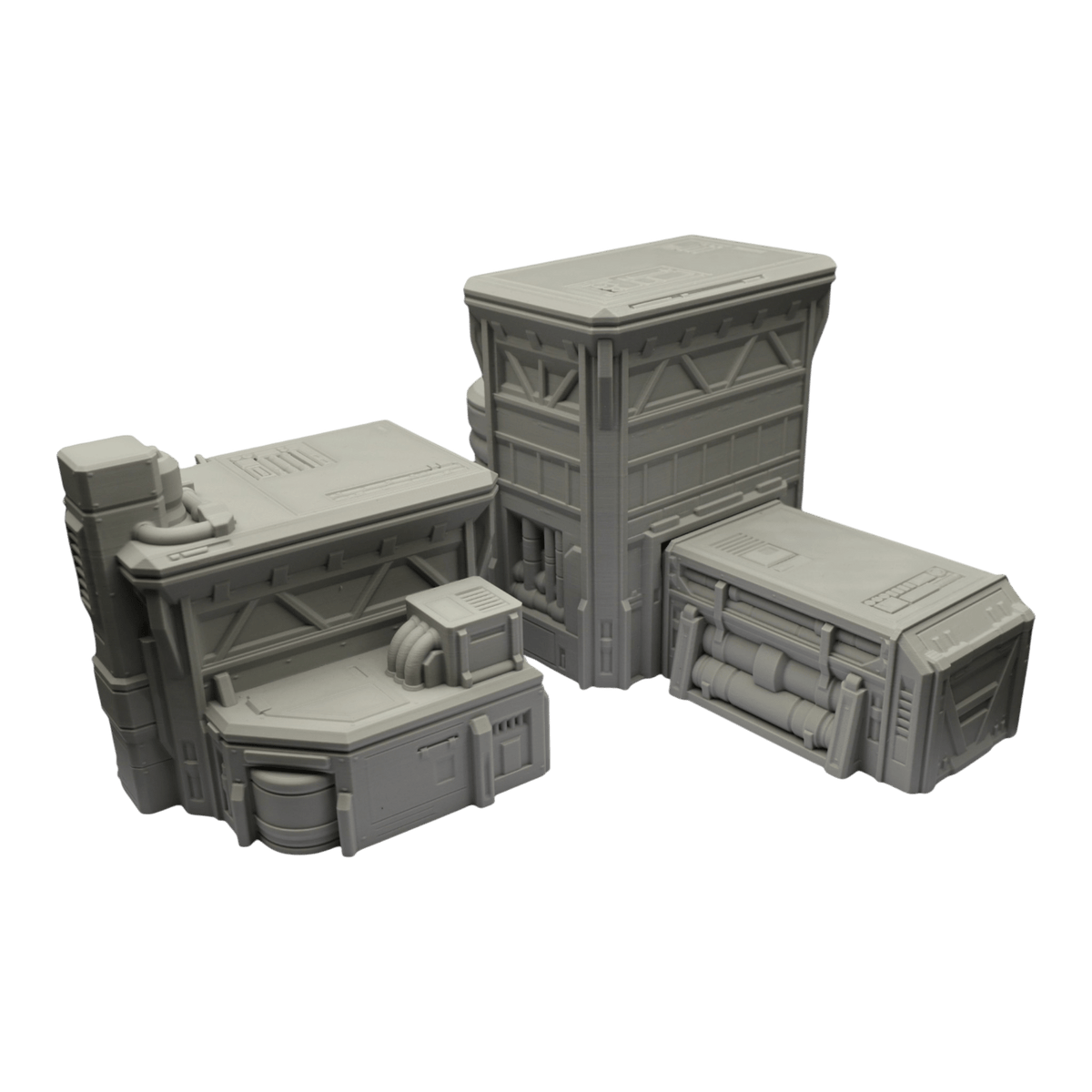 Fuel Station Set - 28mm Wargaming Scatter Terrain Scenery Tabletop Grimdark Jawar3d