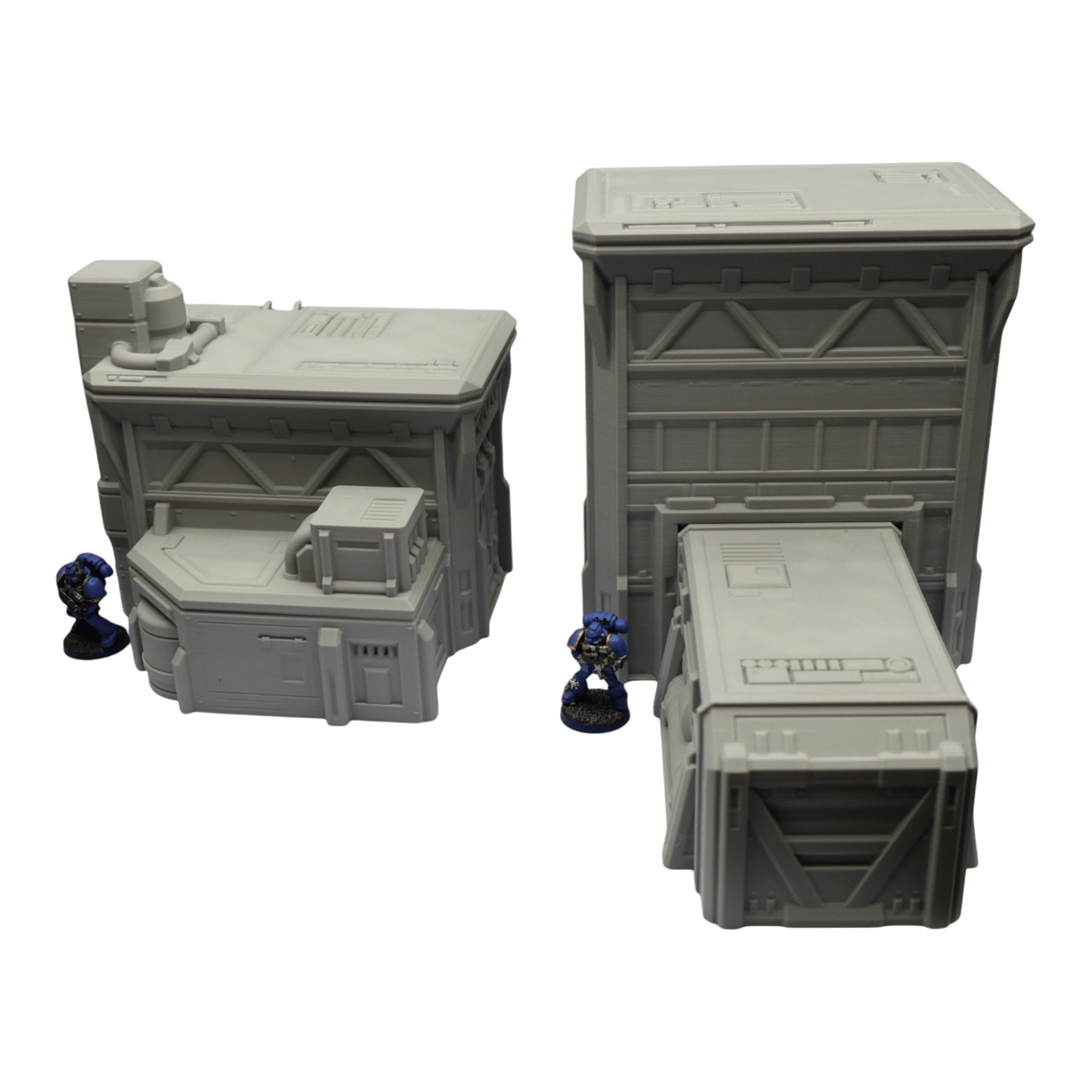 Fuel Station Set - 28mm Wargaming Scatter Terrain Scenery Tabletop Grimdark Jawar3d