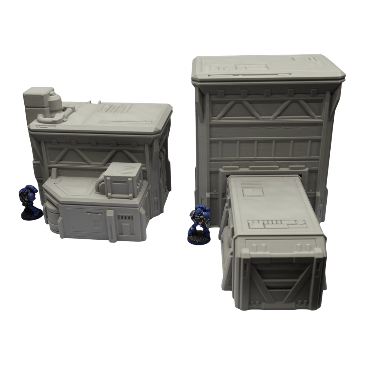 Fuel Station Set - 28mm Wargaming Scatter Terrain Scenery Tabletop Grimdark Jawar3d