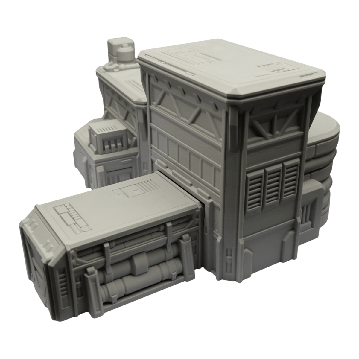 Fuel Station Set - 28mm Wargaming Scatter Terrain Scenery Tabletop Grimdark Jawar3d