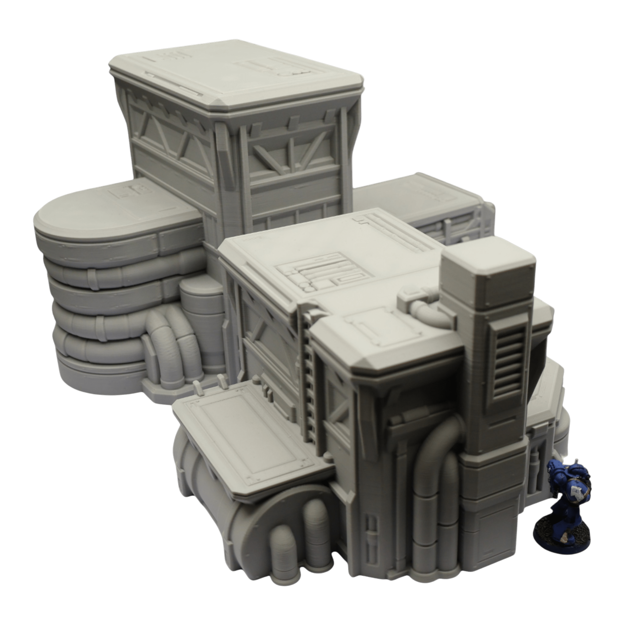 Fuel Station Set - 28mm Wargaming Scatter Terrain Scenery Tabletop Grimdark Jawar3d
