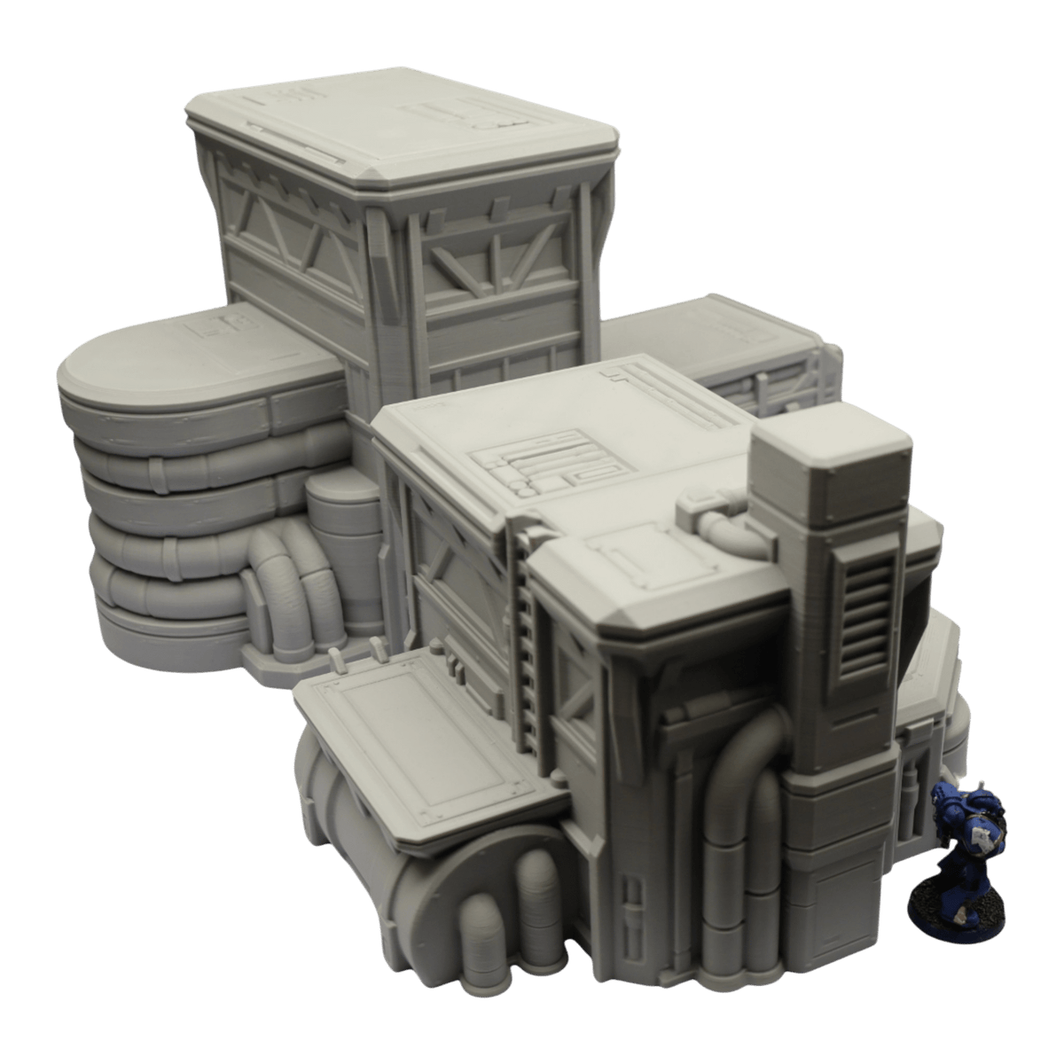 Fuel Station Set - 28mm Wargaming Scatter Terrain Scenery Tabletop Grimdark Jawar3d