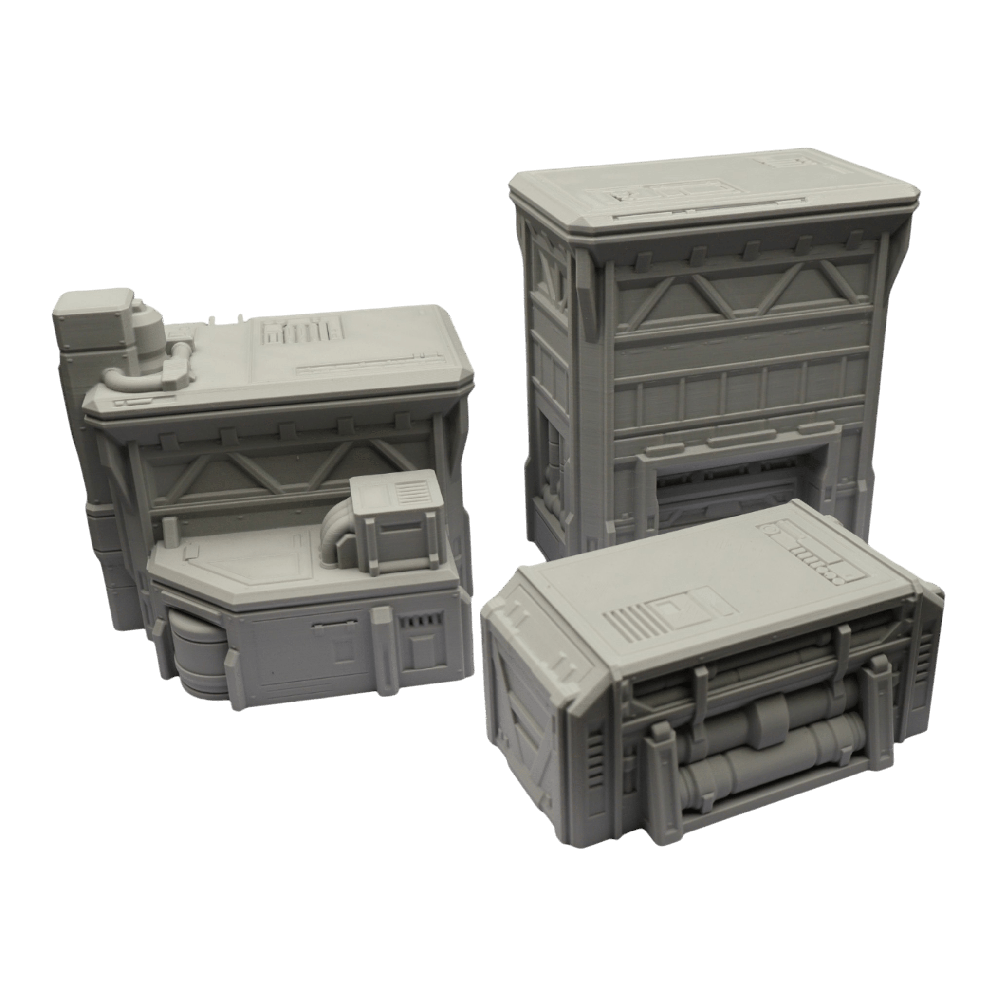 Fuel Station Set - 28mm Wargaming Scatter Terrain Scenery Tabletop Grimdark Jawar3d