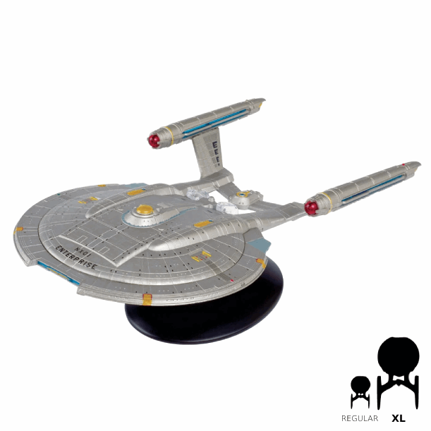 #04 Enterprise NX-01 XL EDITION Model Diecast Ship (Eaglemoss / Star Trek) Real Merch