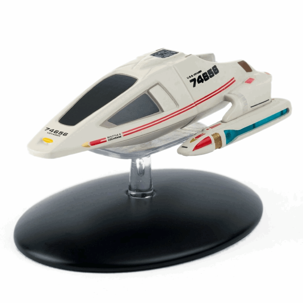#04 Type-9 Shuttlecraft 74656 "Cochrane" Shuttlecraft Model Die Cast Ship (Eaglemoss / Star Trek) Real Merch