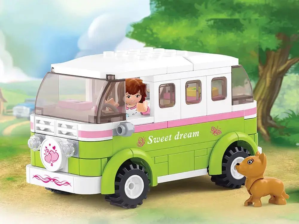 Sluban Girls Dream Touring Wagon Brick Building Set Sluban
