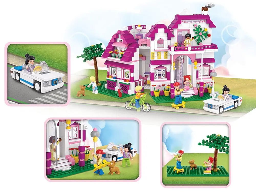 Sluban Girl's Dream Seaside Villa Building Brick Set Sluban