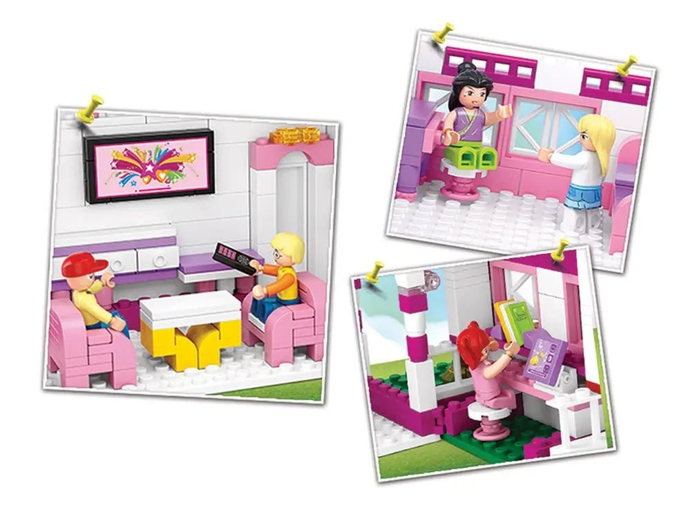 Sluban Girl's Dream Seaside Villa Building Brick Set Sluban