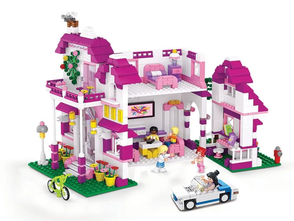 Sluban Girl's Dream Seaside Villa Building Brick Set Sluban