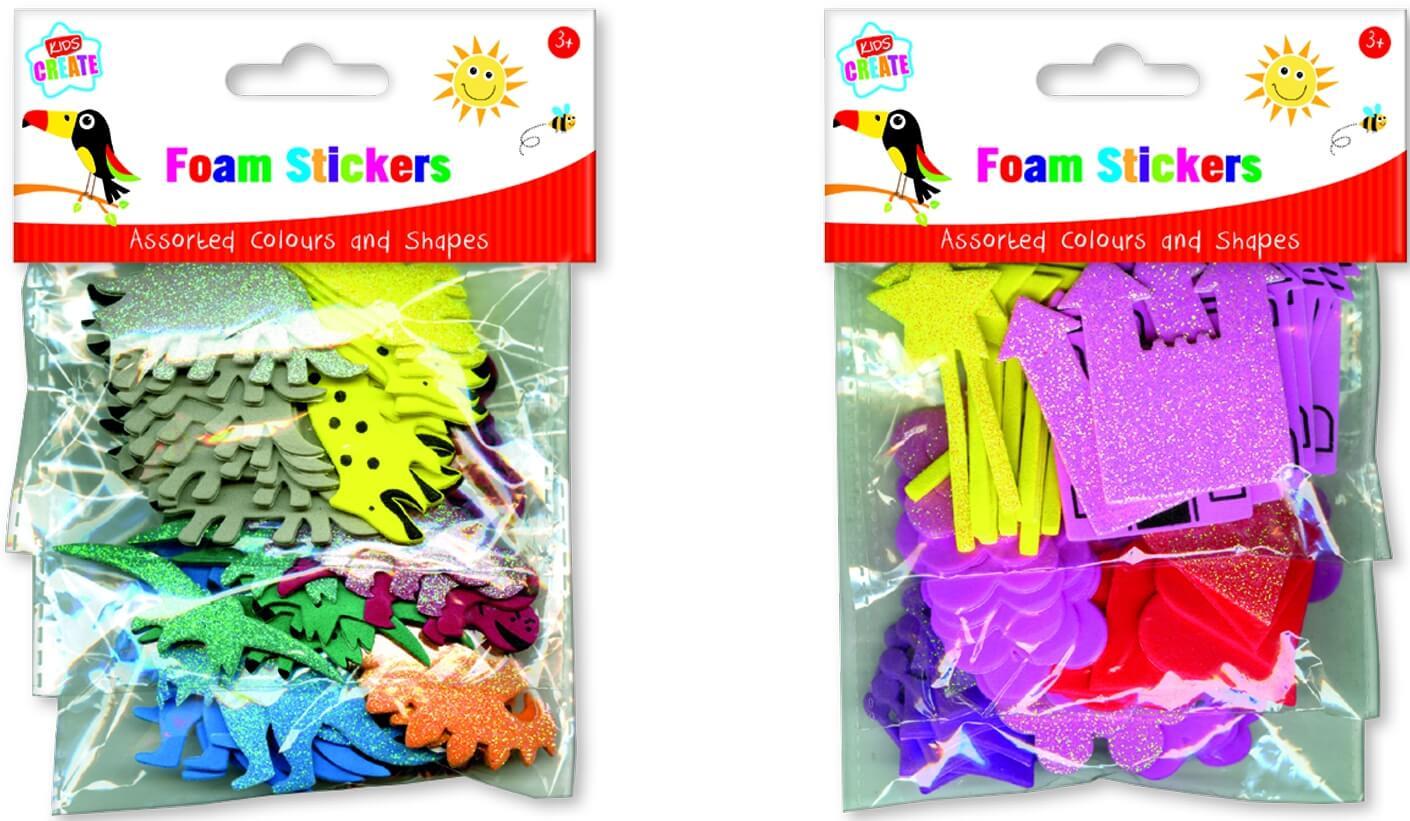 Children's Fun Foam Stickers with Dinosaur or Princess Themes Curious Minds