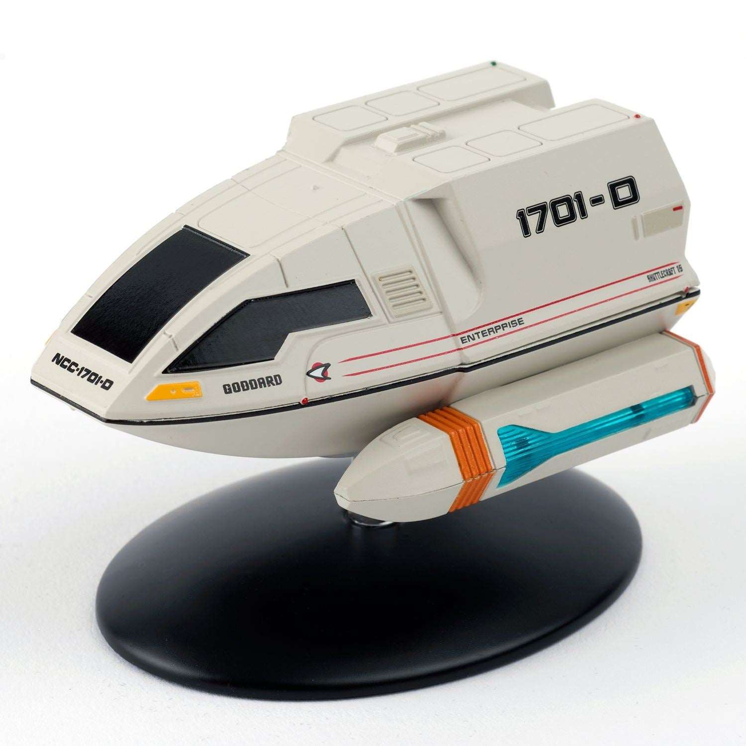 #02 Type-6 NCC-1701-D Shuttlecraft 15 "Goddard" Model Die Cast Ship (Eaglemoss / Star Trek) Real Merch