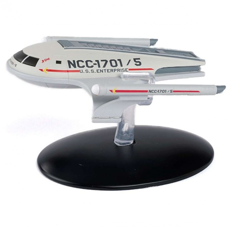 #18 U.S.S. Enterprise Shuttlecraft NCC-1701 / 5 "Al-Biruni" Matt Jefferies Shuttle Concept (TOS) Model Diecast Ship (Eaglemoss / Star Trek) Real Merch