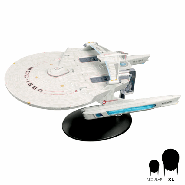 #09 U.S.S. Reliant NCC-1864 Model Diecast Ship XL EDITION (Eaglemoss / Star Trek) Real Merch