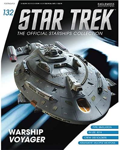 #132 Warship Voyager Model Diecast Ship (Eaglemoss / Star Trek) Real Merch