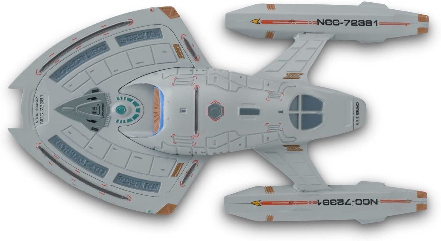 #15 / #7 U.S.S Equinox NCC-72381 Diecast Model Ship Window Boxed (Star Trek / Eaglemoss) Real Merch