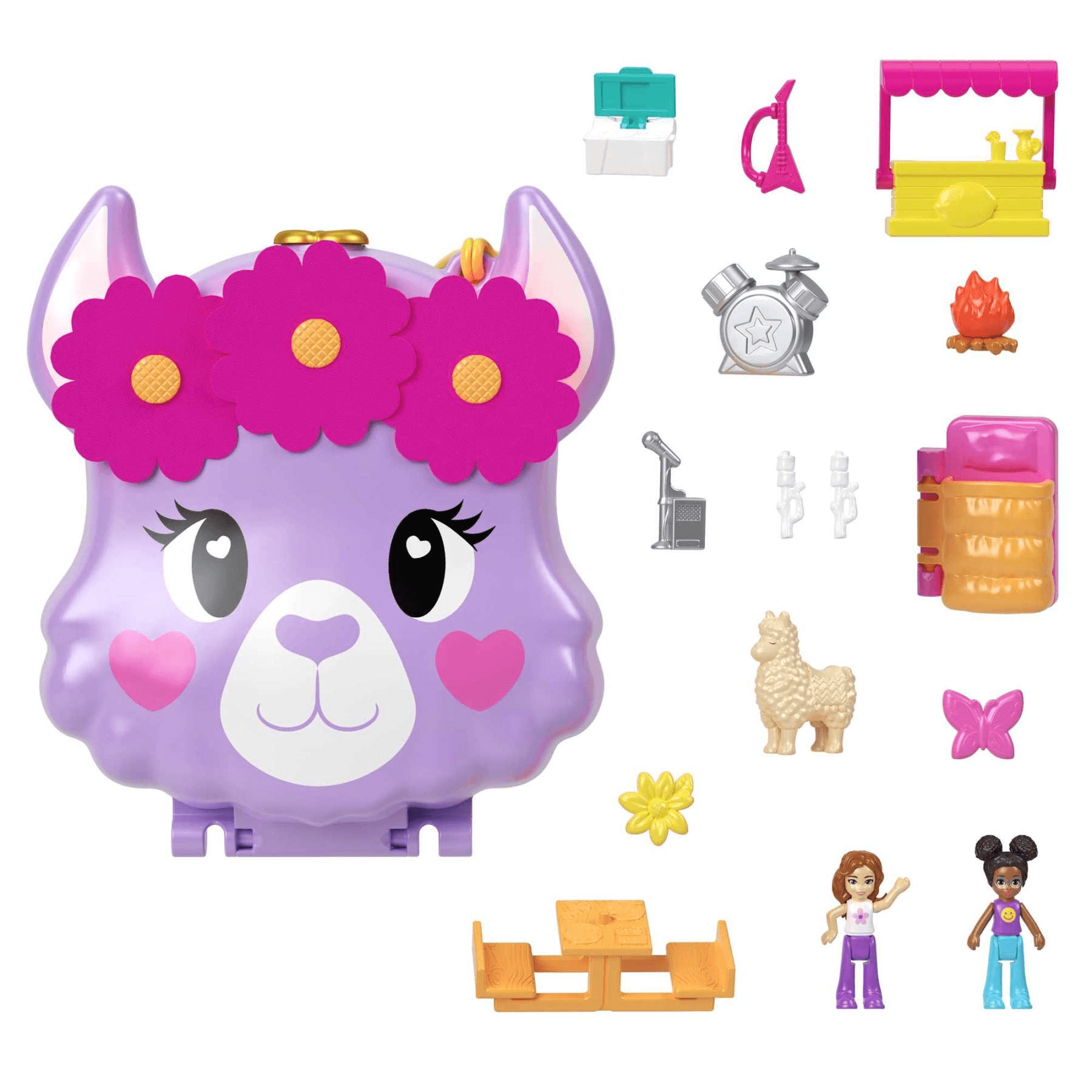 Polly Pocket - Camp Adventure Llama Compact Mattel