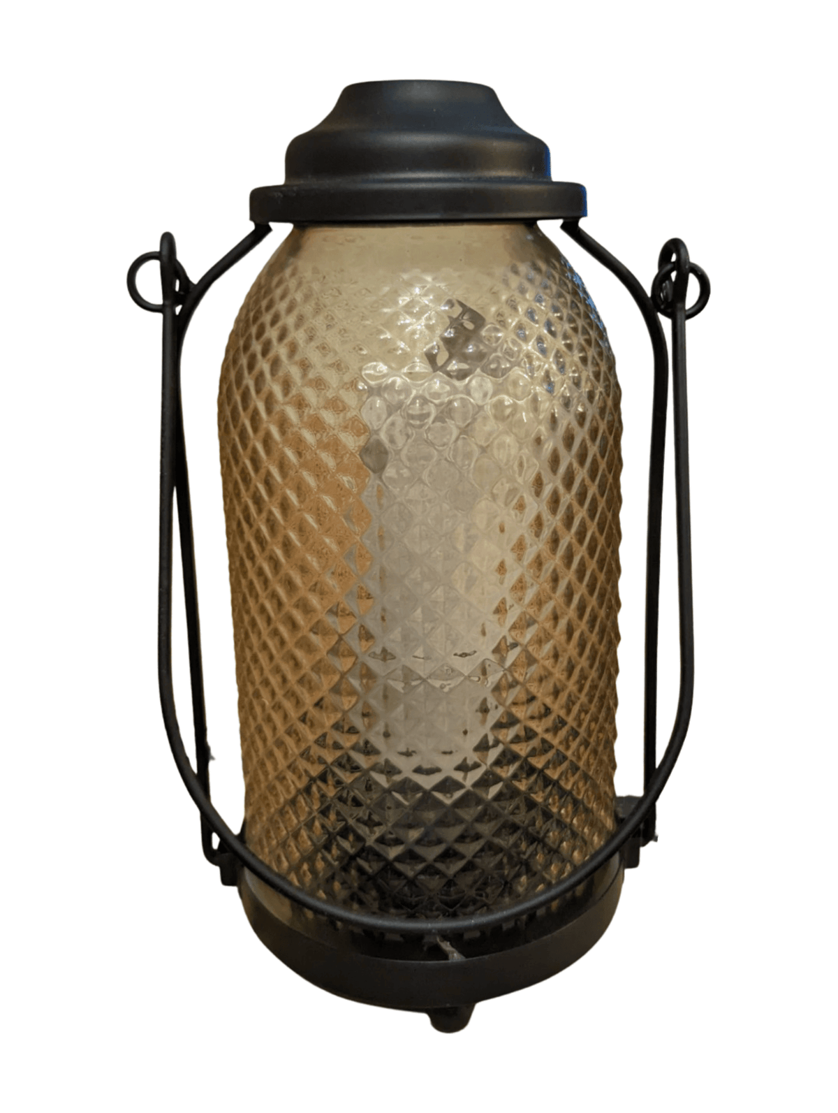 Yankee Candle - Glass Candle Lantern Yellow Yankee Candle
