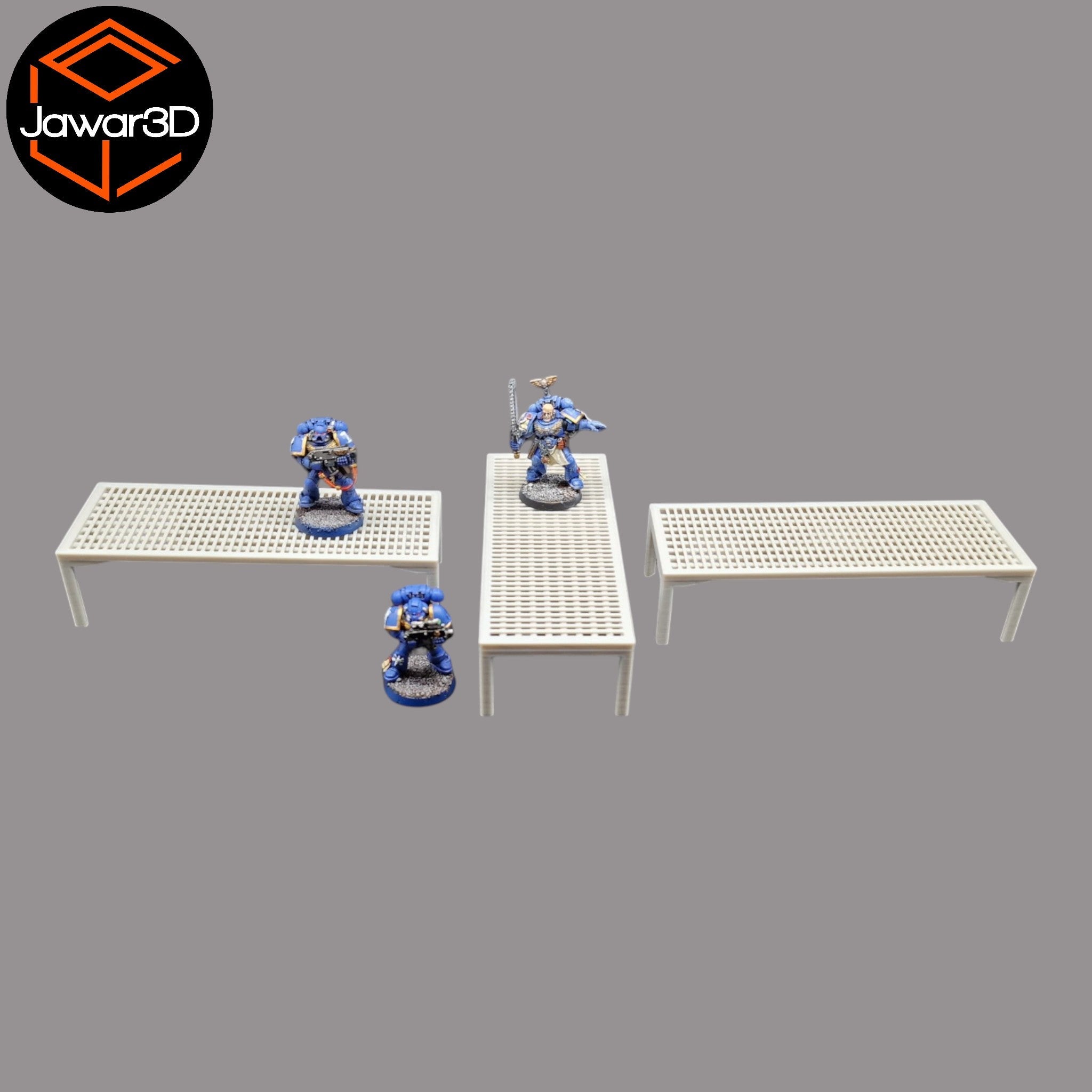 Footbridge Path x3 - 28mm Wargaming Scatter Terrain Scenery Tabletop Miniature Jawar3d