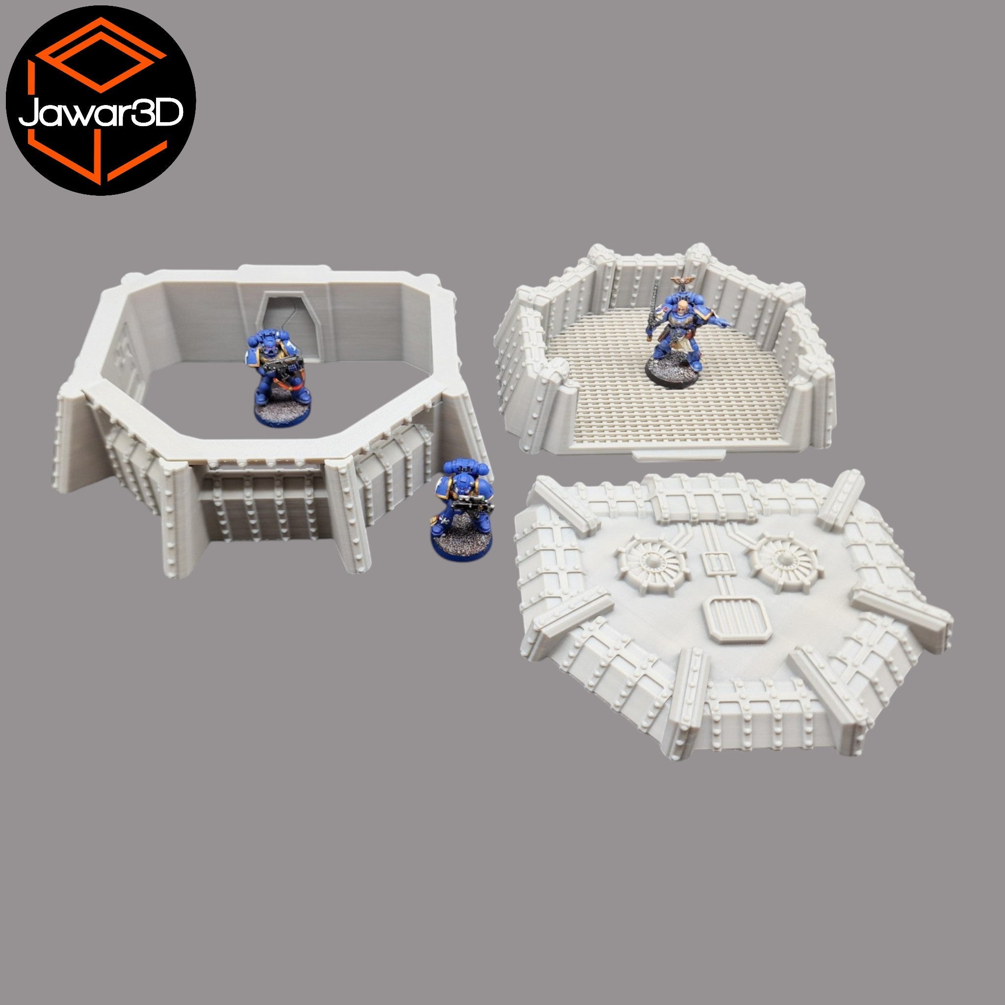 Reinforced Defence Bunker - 28mm Wargaming Scatter Terrain Scenery Tabletop Jawar3d