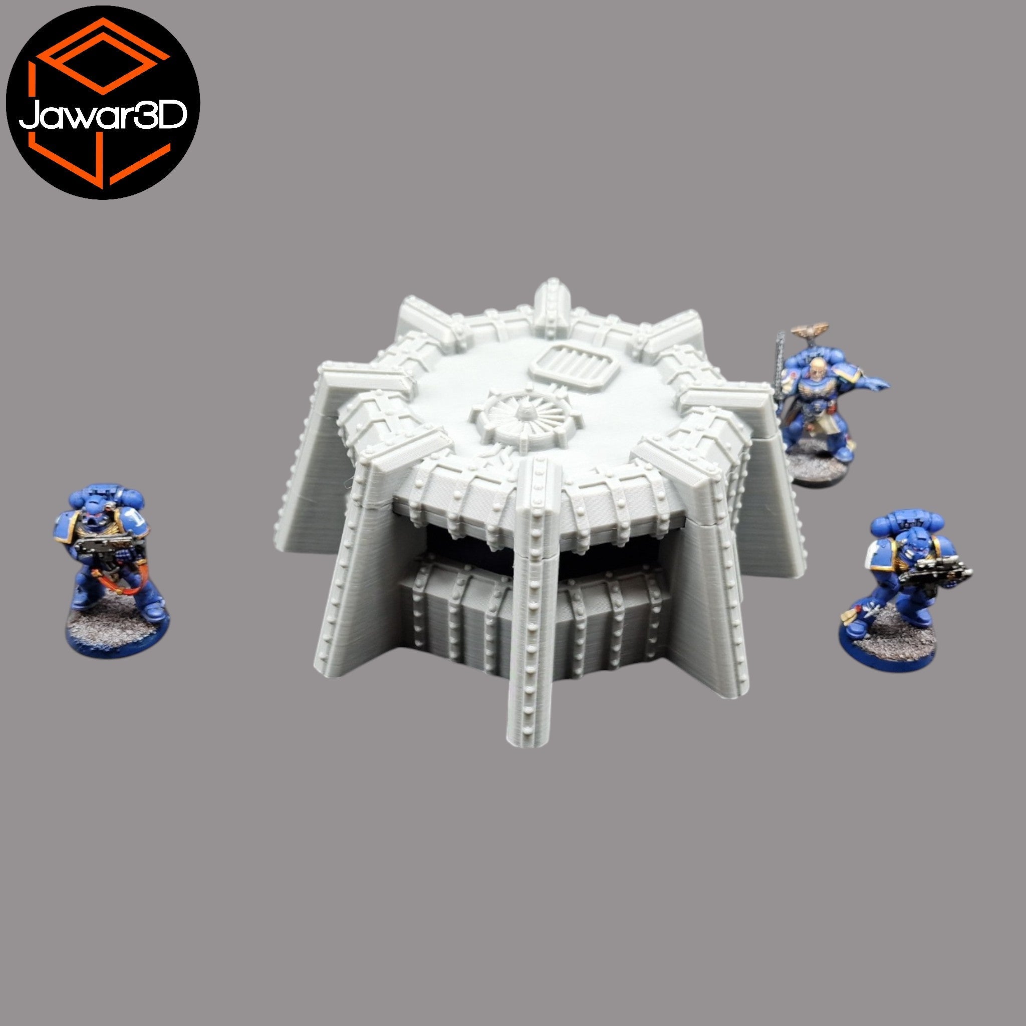 Round Defence Bunker - 28mm Wargaming Scatter Terrain Scenery Tabletop Miniature Jawar3d