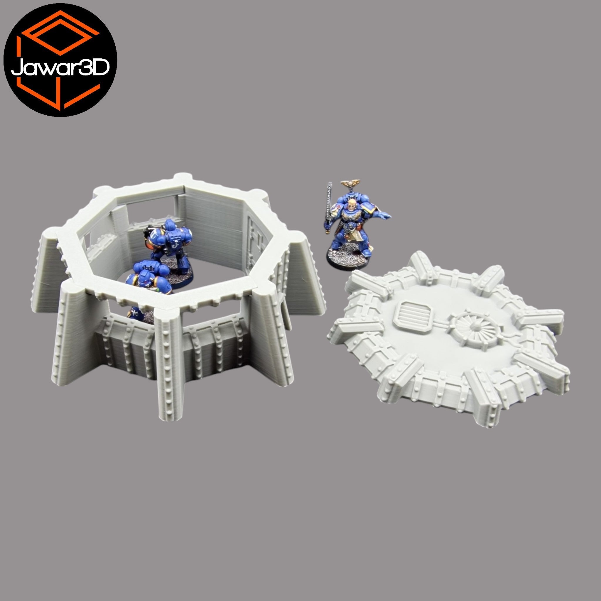 Round Defence Bunker - 28mm Wargaming Scatter Terrain Scenery Tabletop Miniature Jawar3d