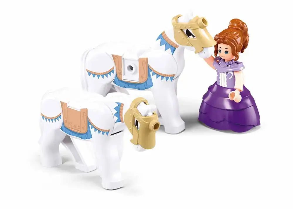 Sluban Girl's Dream Pumpkin Carriage Building Brick Set Sluban