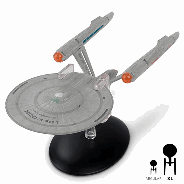 #11 U.S.S. Enterprise NCC-1701 (Constitution-class) 2256 Discovery XL EDITION Model Diecast Ship (Eaglemoss / Star Trek) Real Merch