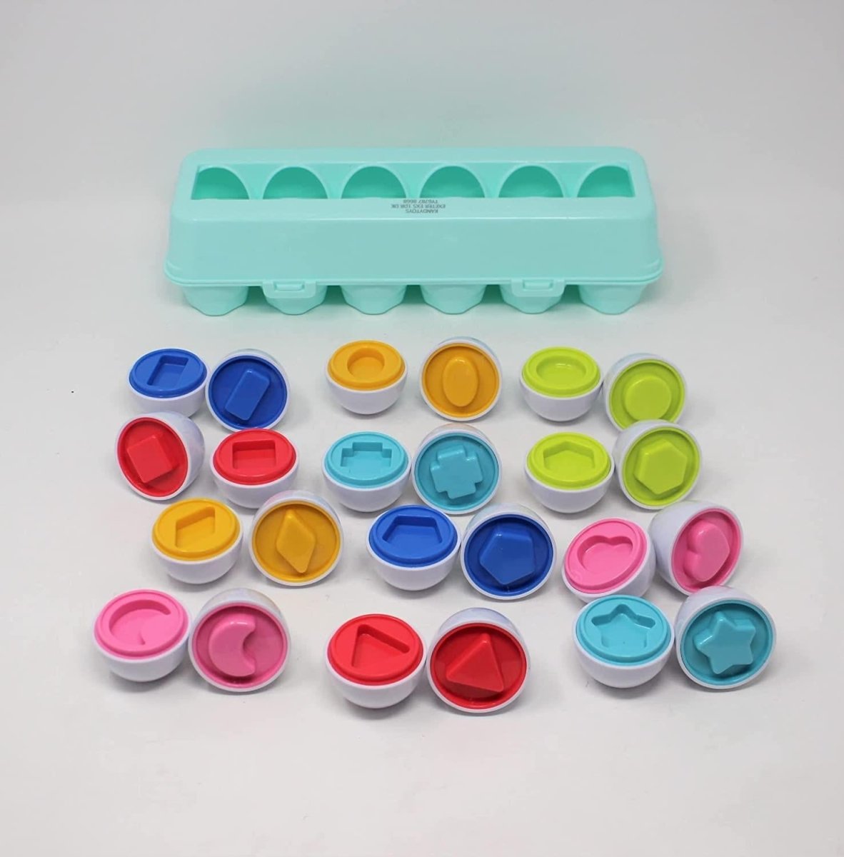 12 Shape Sorter Matching Egg Set Early Development Sensory Toy - The Imagination ShopToys & Games > Toys > Baby Toys > Educational Toys