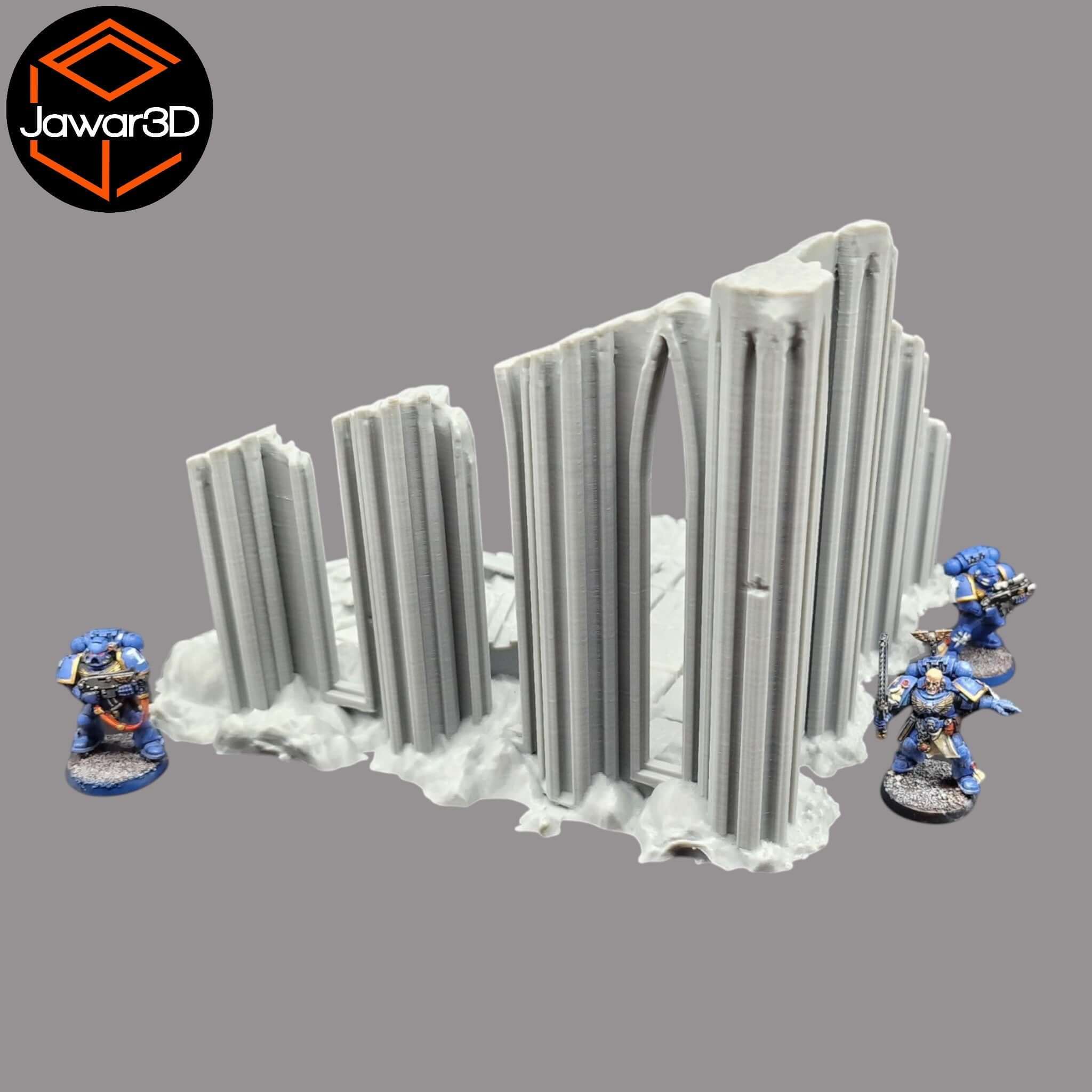 Zarix Ruins - 28mm Wargaming Scatter Terrain Scenery Tabletop Miniature Jawar3d