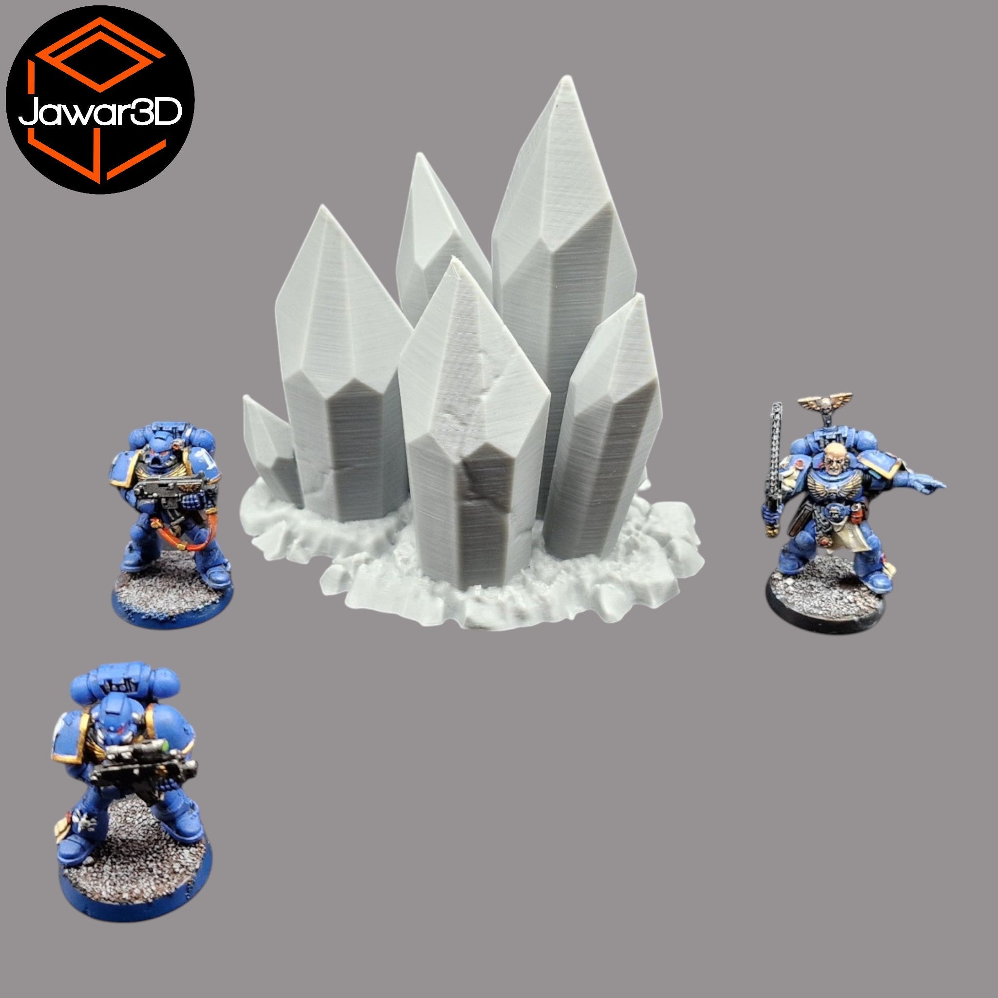 Crystal Cluster - 28mm Wargaming Scatter Terrain Scenery Tabletop Miniature Jawar3d