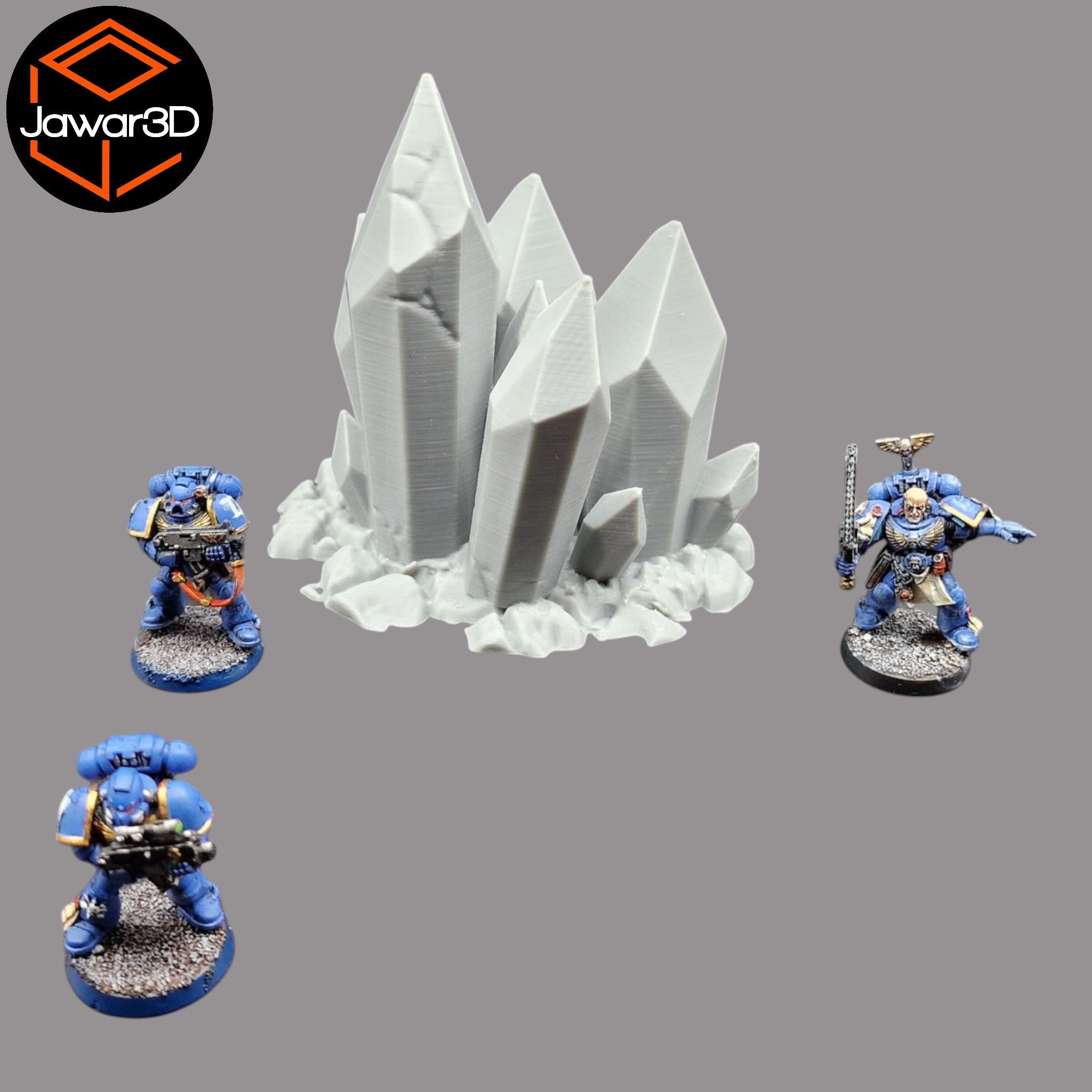 Crystal Cluster - 28mm Wargaming Scatter Terrain Scenery Tabletop Miniature Jawar3d