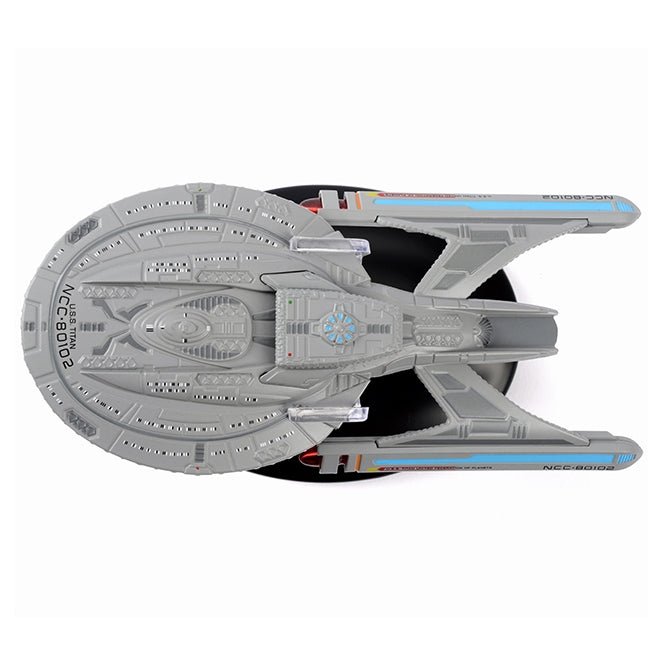 #05 U.S.S. Titan NCC-80102 (Luna Class) Model Diecast Ship BONUS ISSUE (Eaglemoss / Star Trek) Real Merch