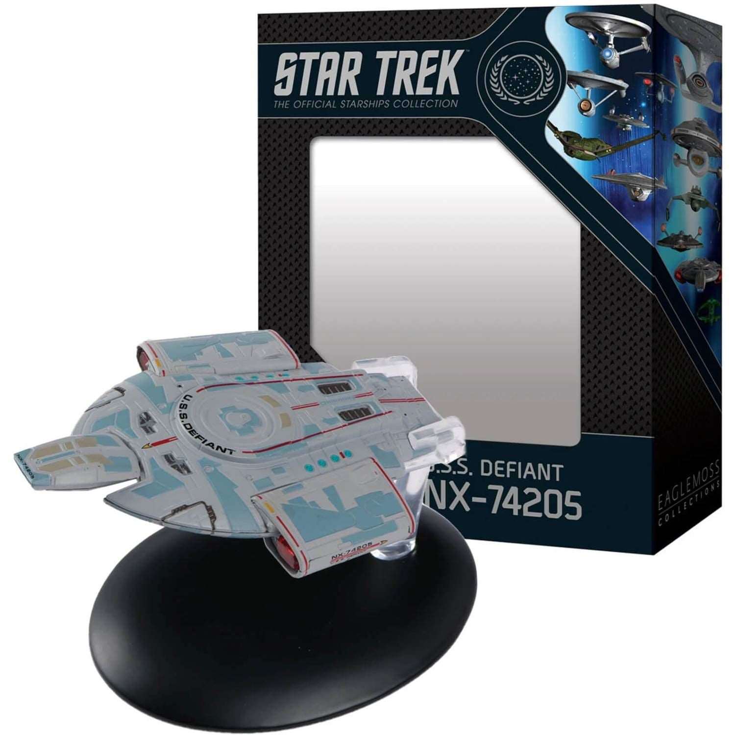 #07 U.S.S. Defiant NX-74205 (Defiant-class) Diecast Model Ship (Eaglemoss / Star Trek) Real Merch