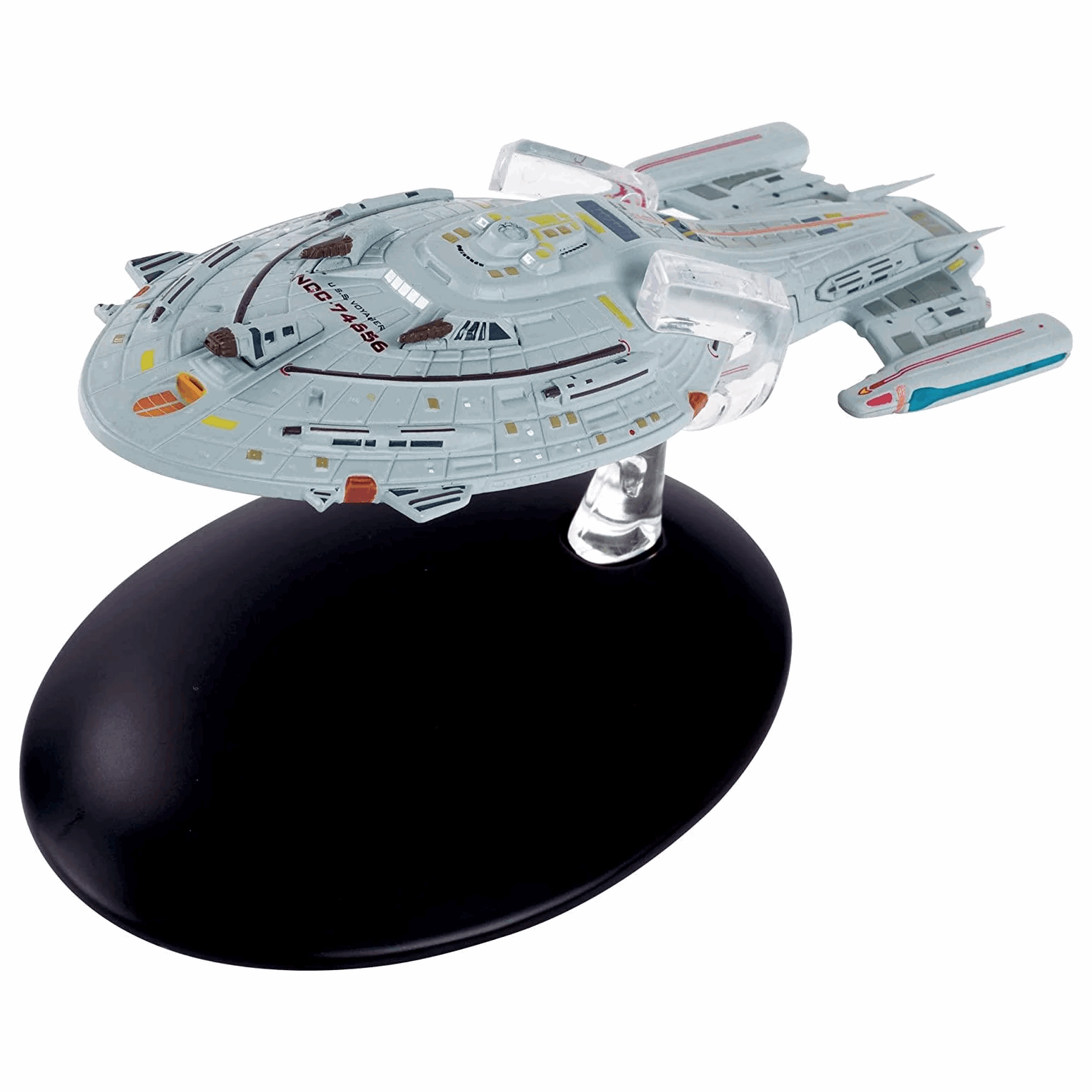 #132 Warship Voyager Model Diecast Ship (Eaglemoss / Star Trek) Real Merch