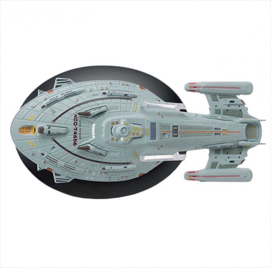 #132 Warship Voyager Model Diecast Ship (Eaglemoss / Star Trek) Real Merch