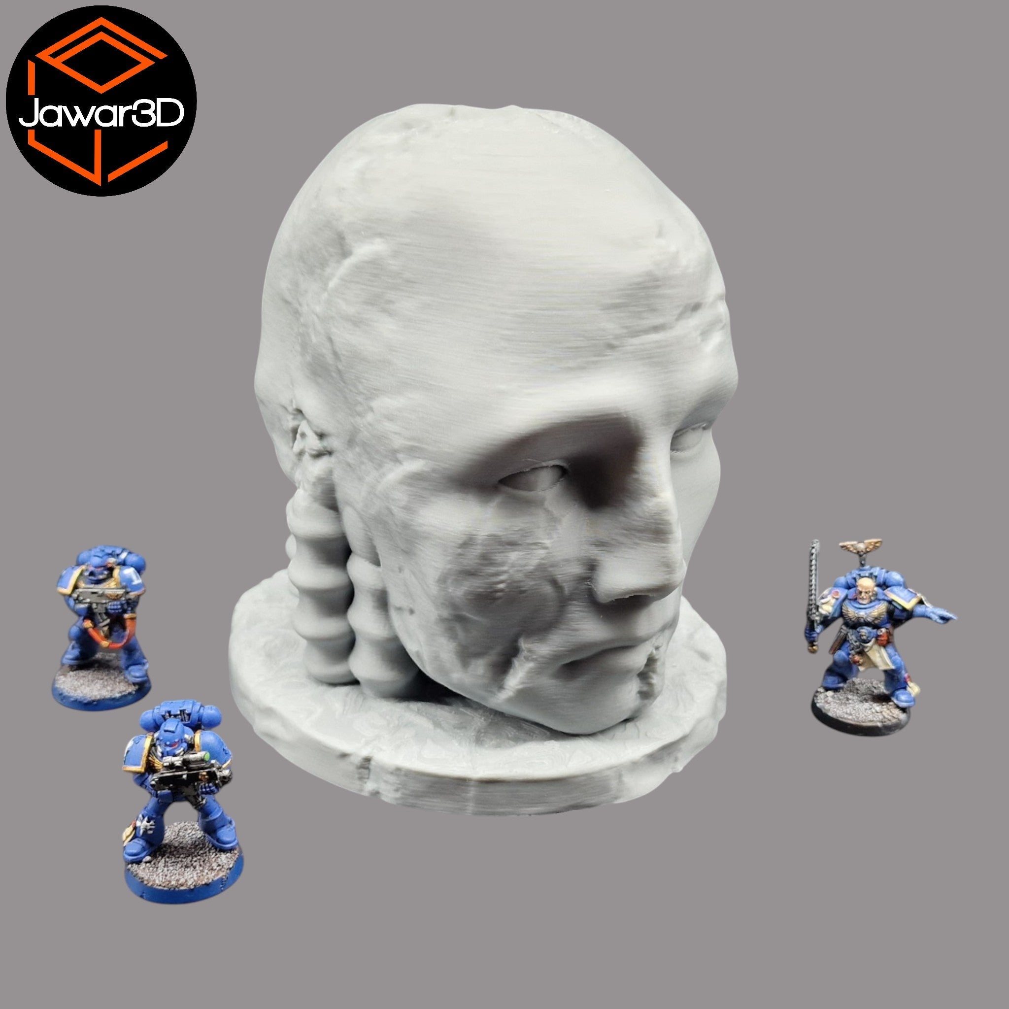 Head Statue - 28mm Wargaming Scatter Terrain Scenery Tabletop Miniature Jawar3d