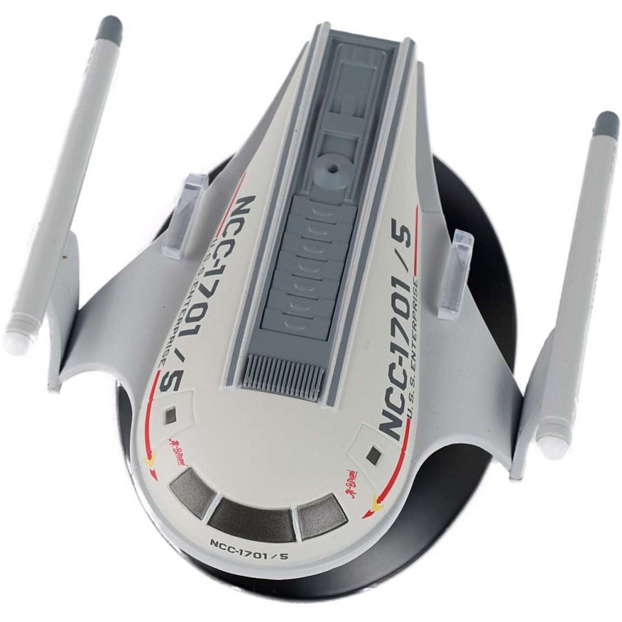 #18 U.S.S. Enterprise Shuttlecraft NCC-1701 / 5 "Al-Biruni" Matt Jefferies Shuttle Concept (TOS) Model Diecast Ship (Eaglemoss / Star Trek) Real Merch