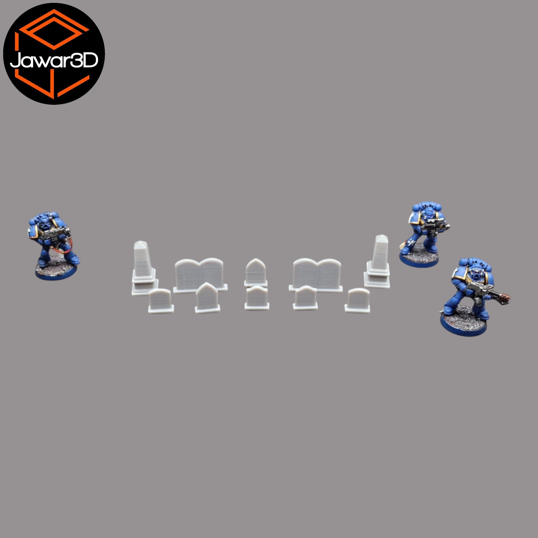 Headstone Collection - 28mm Wargaming Scatter Terrain Scenery Tabletop Miniature Jawar3d