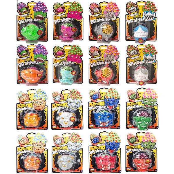 Kids Super Squishy Monster Brain Toy in Assorted Designs (single) Curious Minds