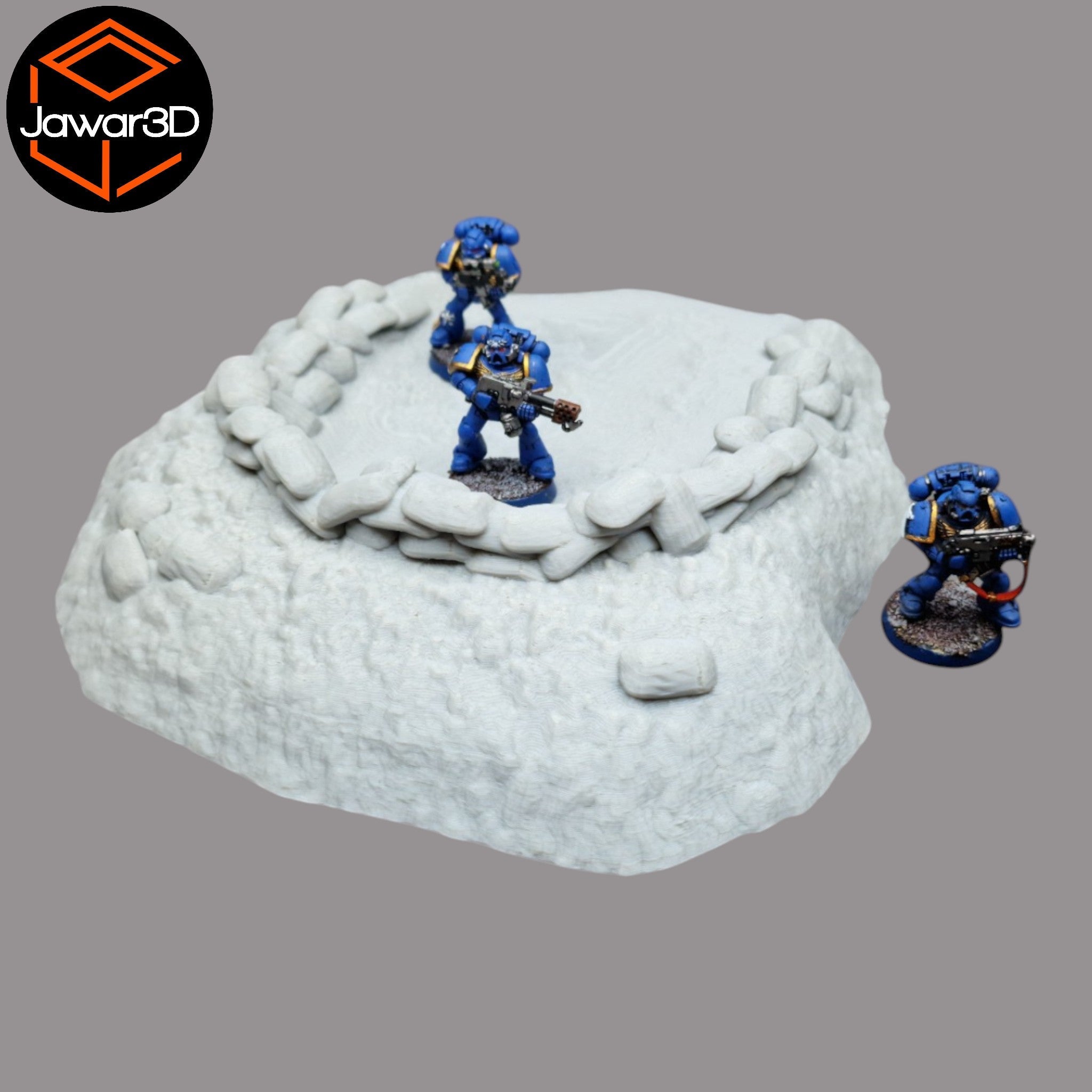 Vehicle Emplacement - 28mm Wargaming Scatter Terrain Scenery Tabletop Miniature Jawar3d