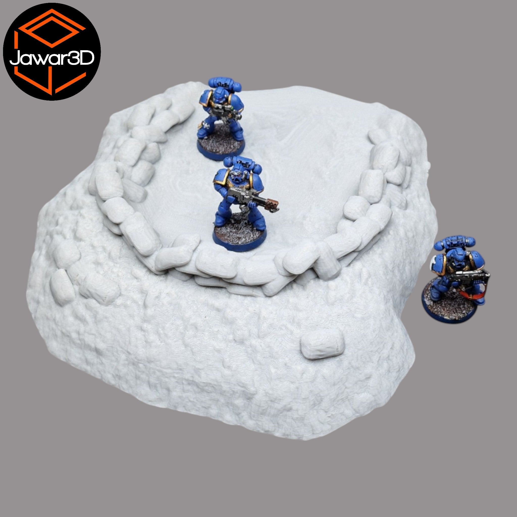 Vehicle Emplacement - 28mm Wargaming Scatter Terrain Scenery Tabletop Miniature Jawar3d