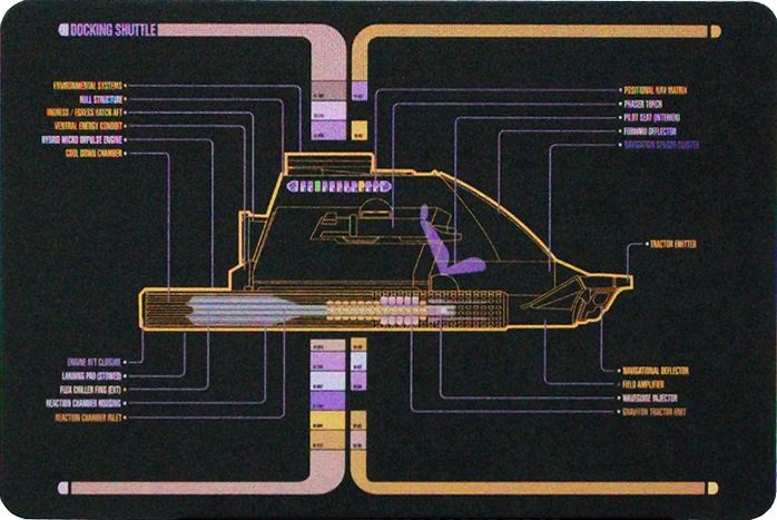 #26 Docking Shuttle Model Die Cast Shuttlecraft Ship (Eaglemoss / Star Trek) Real Merch