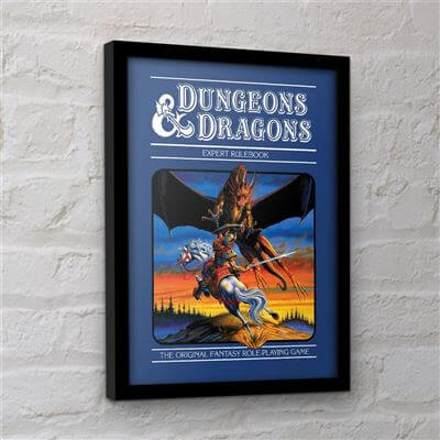 Dungeons and Dragons - Framed Expert Rule Book Collector Print Pyramid International