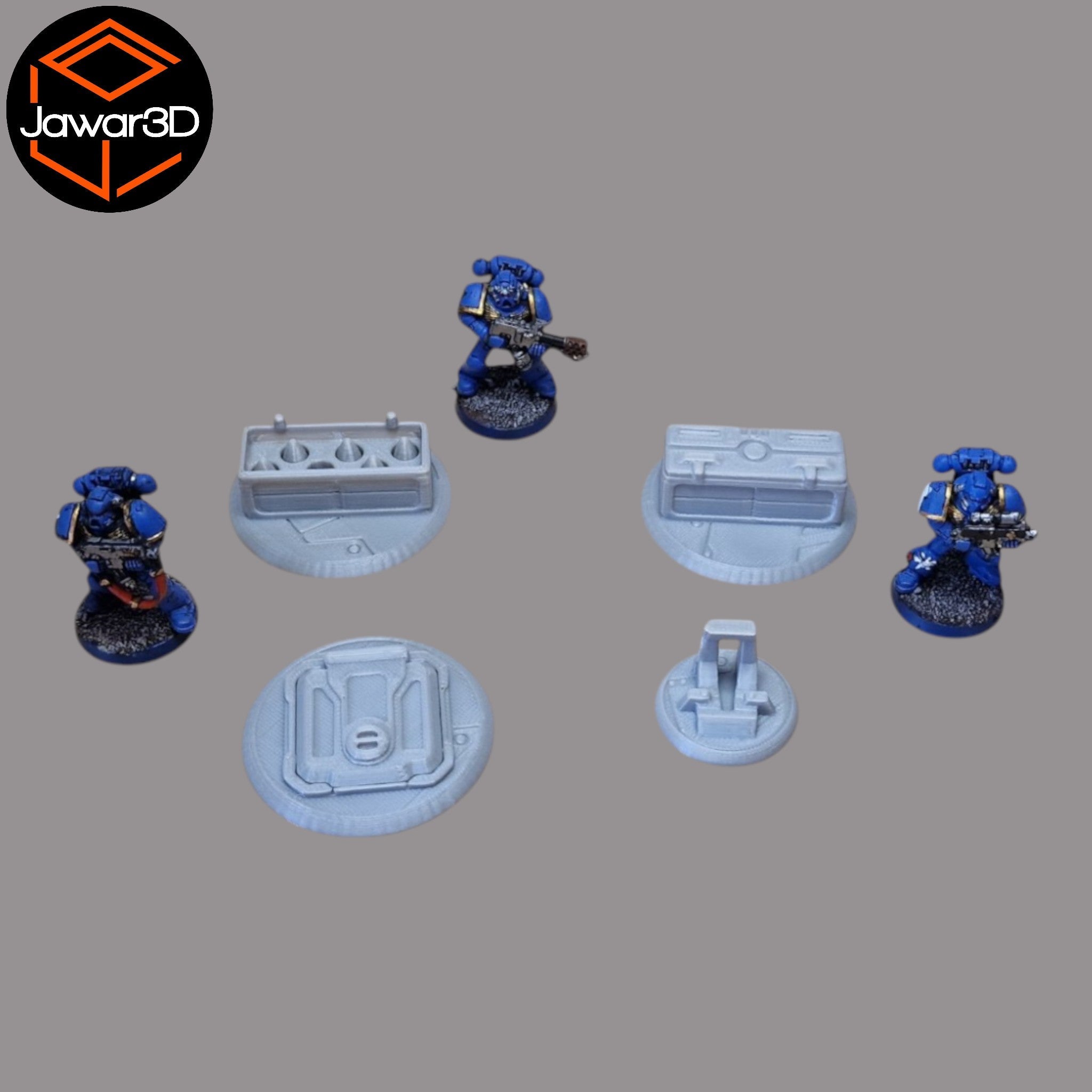 Objective Markers x4 - 28mm Wargaming Scatter Terrain Scenery Tabletop Miniature Jawar3d