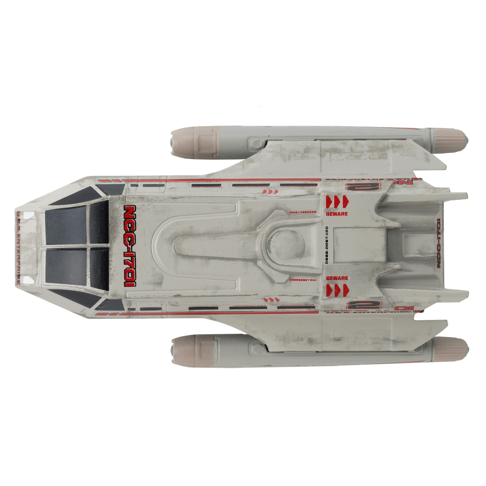 #14 U.S.S. Enterprise Moore-Type Passenger Shuttle Model Diecast Shuttlecraft Ship (Eaglemoss / Star Trek) Real Merch