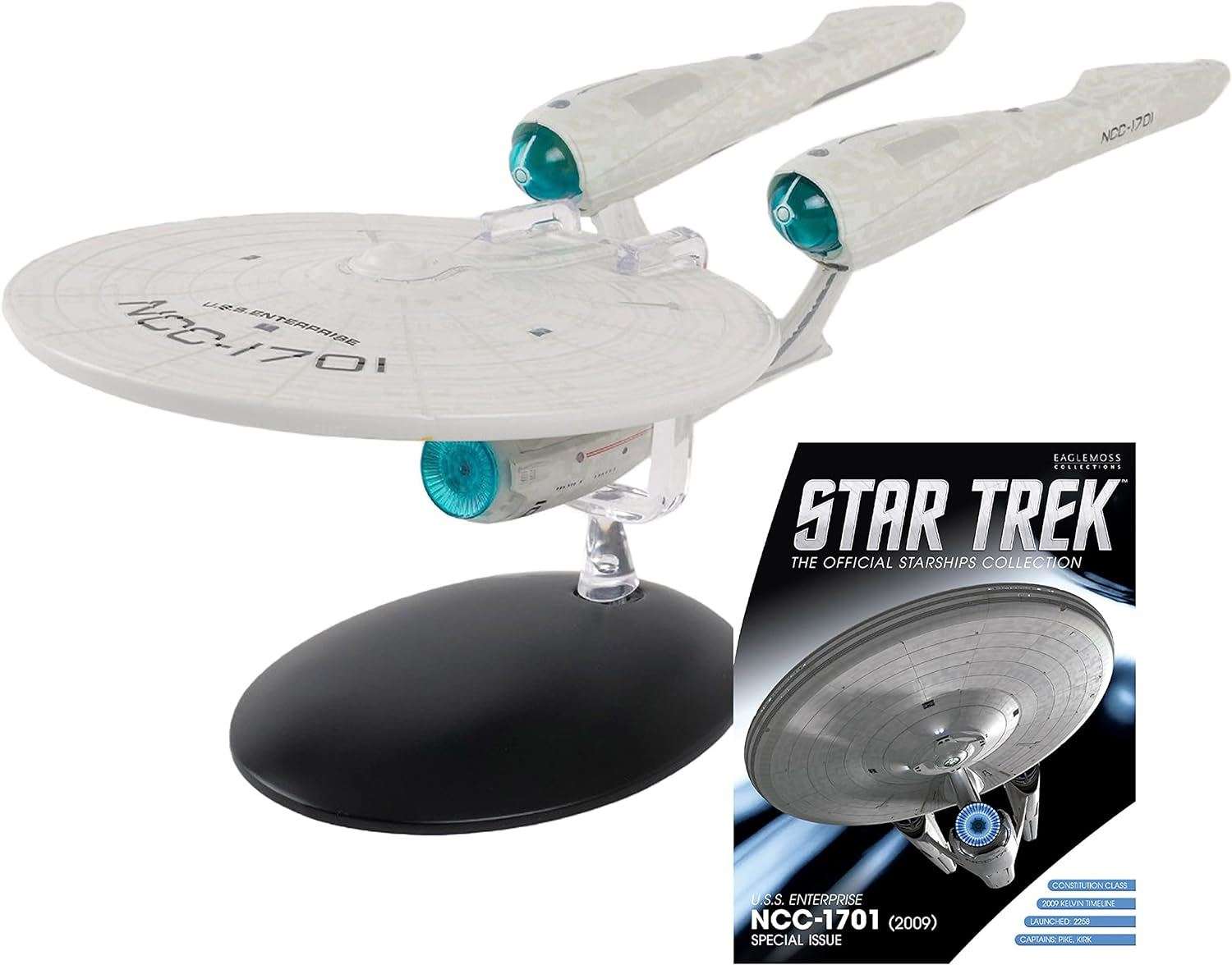 #23 U.S.S. Enterprise NCC-1701 (2009) Kelvin Timeline XL EDITION Diecast Model Ship (Eaglemoss / Star Trek) Real Merch