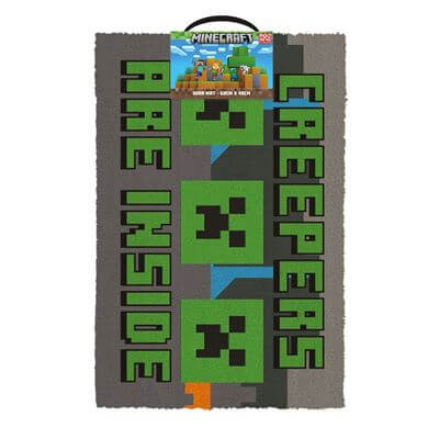 Minecraft Creepers Are Inside Coir Door Mat Pyramid International