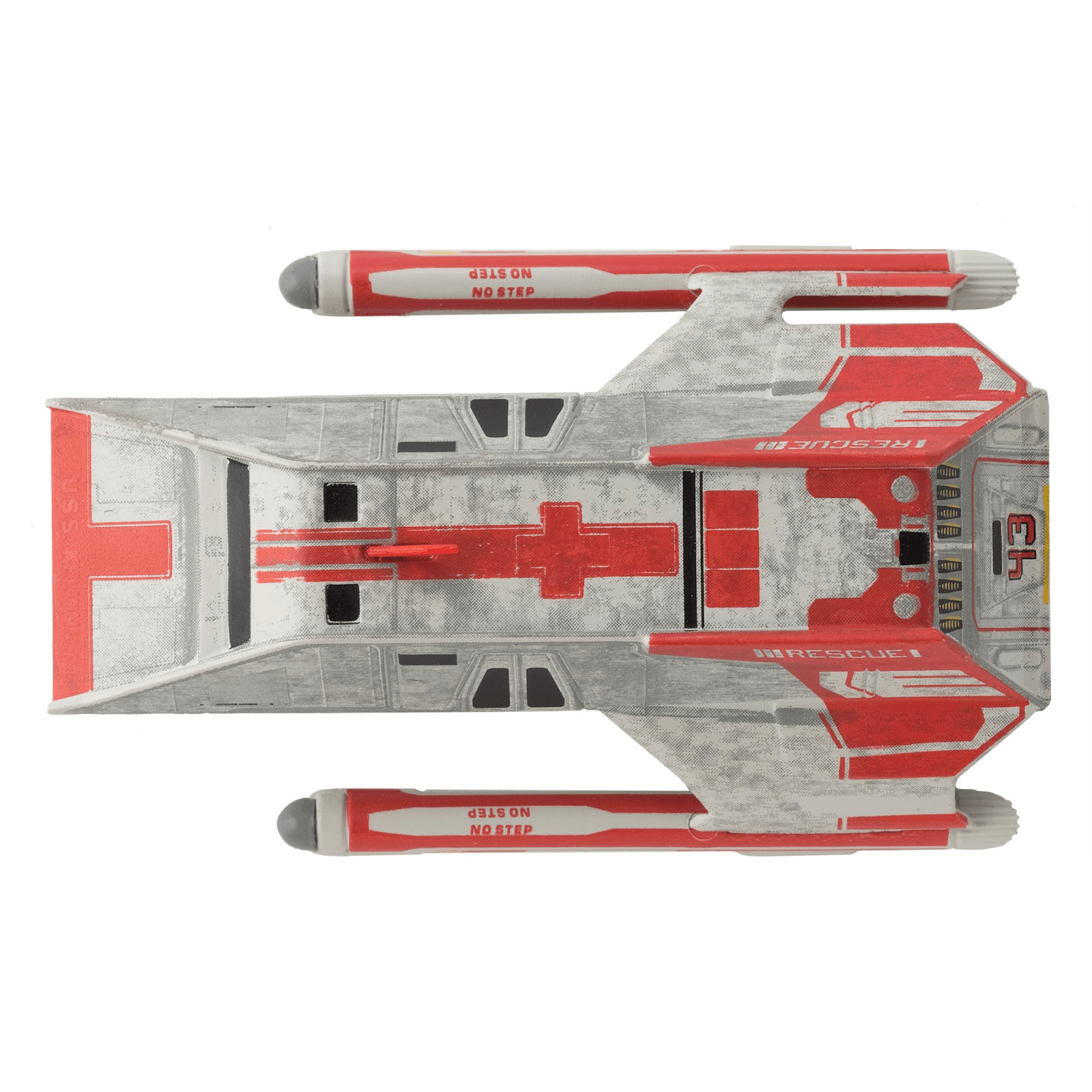 #15 Kelvin-Type Med Evac Shuttle Model Diecast Shuttlecraft Ship (Eaglemoss / Star Trek) Real Merch