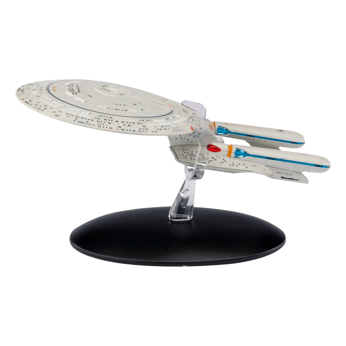U.S.S. ENTERPRISE NCC-1701-D Handbook & Diecast Ship Picard The Next Generation (Eaglemoss / Star Trek) Real Merch