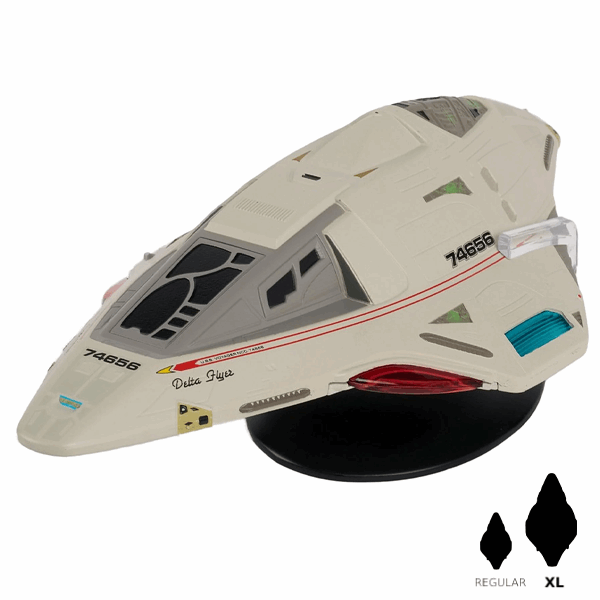 #24 Delta Flyer XL EDITION Model Diecast Ship (Eaglemoss / Star Trek) Real Merch